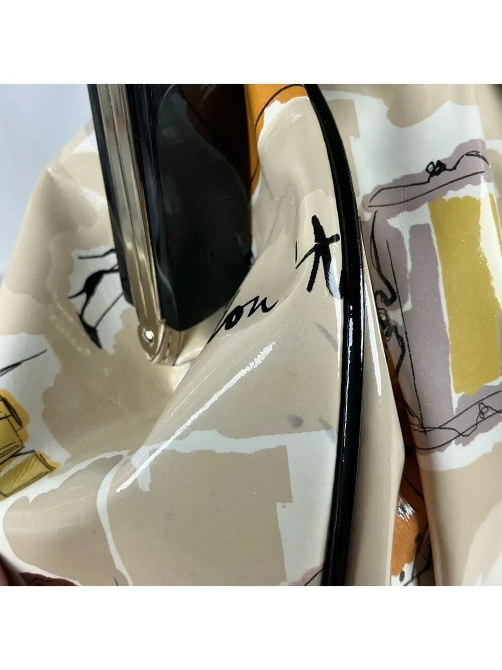 Kate Spade RARE‎ Garance Doré Collection Clutch Hand Shoulder Bag Kisslock Uniqu